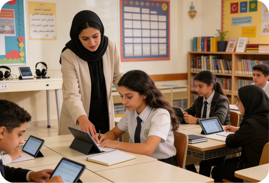 Monitor learning outcomes across MENA